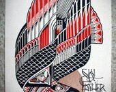 12" x 16"  "Sky Father" Screenprint