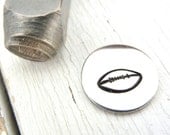 Metal Design Stamp - 6mm Football Metal Design Stamp