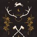 Antlers and Axes, 11x14 print