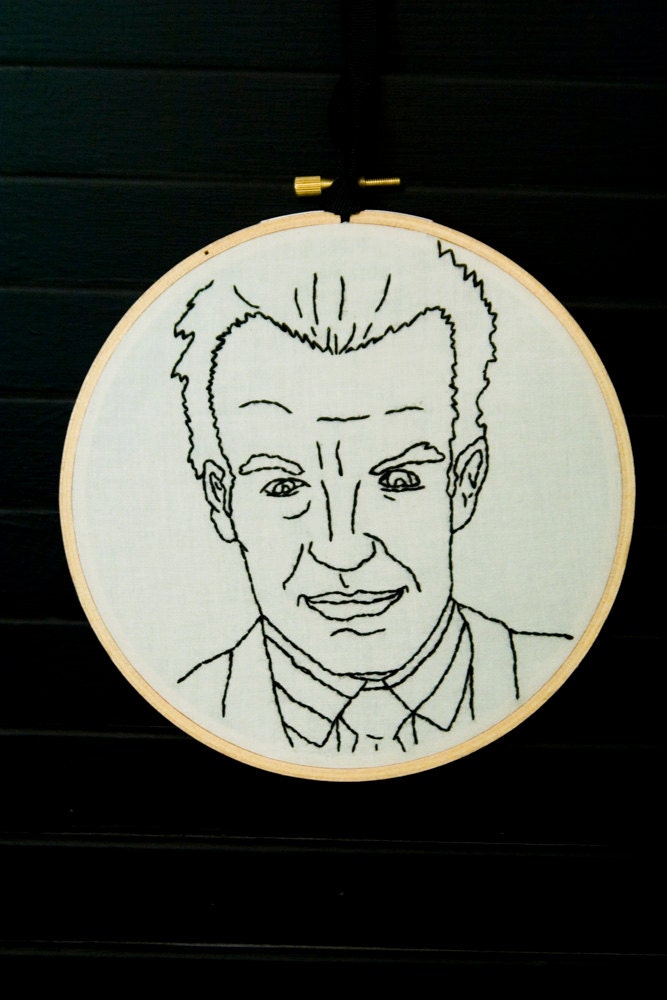 Leland Palmer Twin Peaks Embroidered Portrait