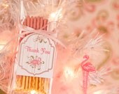 Flamingo Gift Tags - Tropical Baby Shower - Printable Party Decorations - Treat Bag Labels