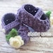 Crochet Pattern for Petite Mary Jane Slippers - Baby Booties Slippers in 2 sizes - Welcome to sell finished items