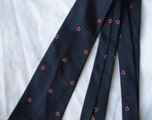 Silk Navy and Red Gieves Tie - Vintage