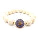 Stone Bracelet, Stretch Bracelet, White Bracelet, Swarovski Bracelet, Crystal Bracelet, Druzy Bracelet