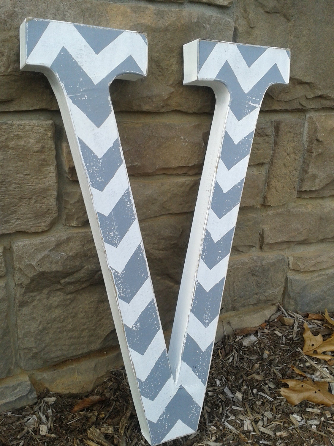 Extra Large Custom chevron letters for home decor-23 inch