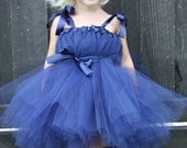 NAVY BLUE Tutu Dress - Flower Girl Dress - Special Occasion - Size 12month-5T