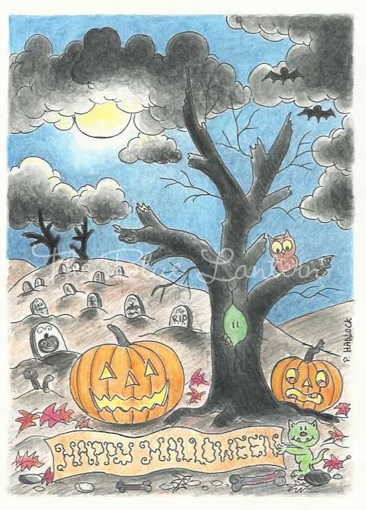 Happy Halloween Night Illustration