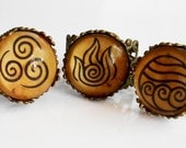 Legend of Korra Airbending Waterbending Firebending Ring Avatar
