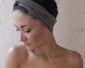 Turban Twist HeadBand- Milk chocalate knit