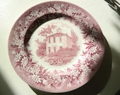 Wedgwood Purple/Mulberry Transferware Plate