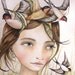 She liked swallows art print 5 x7 inches