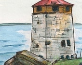 Fort Henry, Kingston Watercolor Print (5x7)
