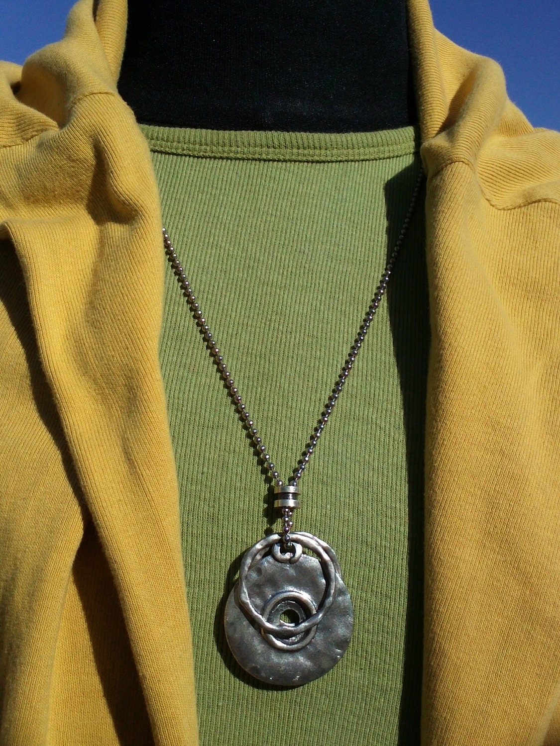 Avant garde chain unisex steampunk men women silver gay metal versatile neacklace rustic