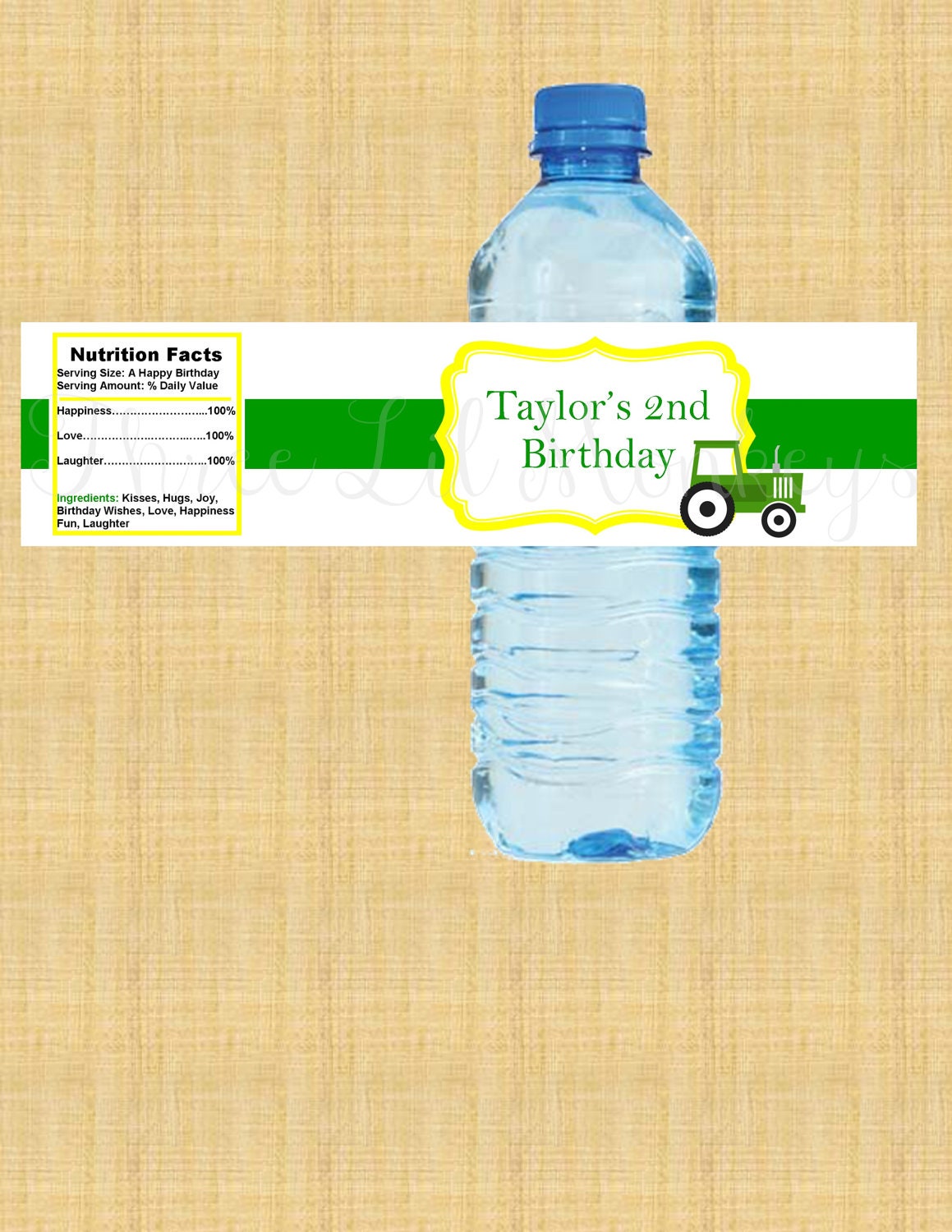 Tractor Water Bottle Labels Il_570xn