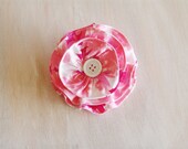 Pink flower hair clip, girls hair clip, dreamy, kids, children, toddler, pink hair clip, little girls hair bow