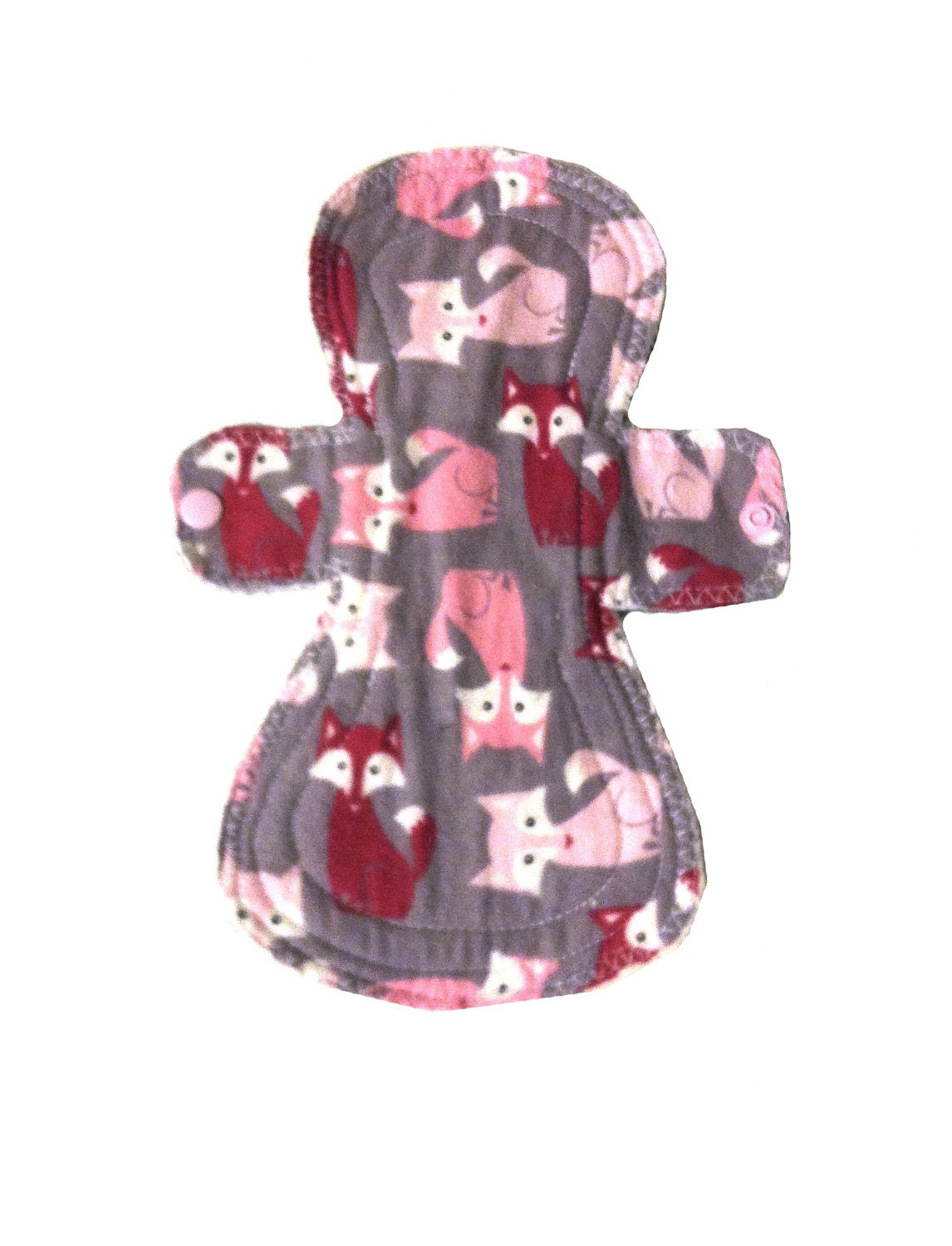 Overnight Menstrual Pad - 11" Extra Coverage Cloth Pad Regular to Heavy Flow - FOX