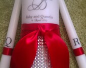Couture Bling Satin Unity Candles Set