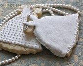 Elegant Wedding Gown / Dress / Princess Decorated Sugar Cookies