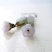 Beaded Flower Earrings. Czech Glass Drop Earrings / Lilac Fashion Earrings / Flower Jewelry / Pretty Earrings