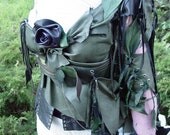 CORSET Tops DEPOSIT CUSTOM Made using Hand-folded/Hand-painted Leather technique, any colors, any theme