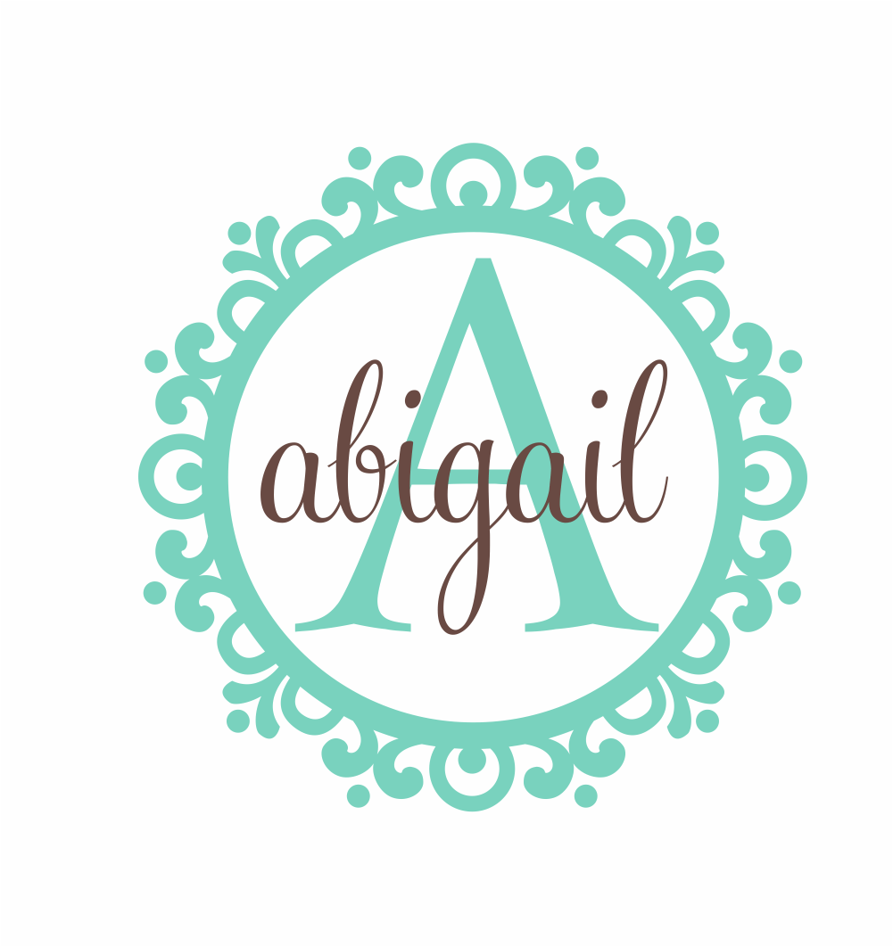 Name and Initial Vinyl Wall Decal Whimsical Border Personalized Monogram Wall Decal Girl Baby Nursery Room Wall Art 22Hx22W FS242