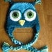 Owl Hat Pattern - us and uk Terms Available - Crochet Pattern 1 - Newborn to Adult Sizes - INSTANT DOWNLOAD