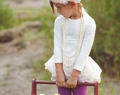 Creme De La Creme Lace Feather Headband by London Raquel
