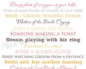 Custom Printable I Spy Wedding Photos Card