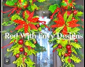 Set of Whimsical RAZ Christmas Swag, Christmas Swag, Wreath, Holiday Wreath, Christmas Wreath, Christmas, Wreath
