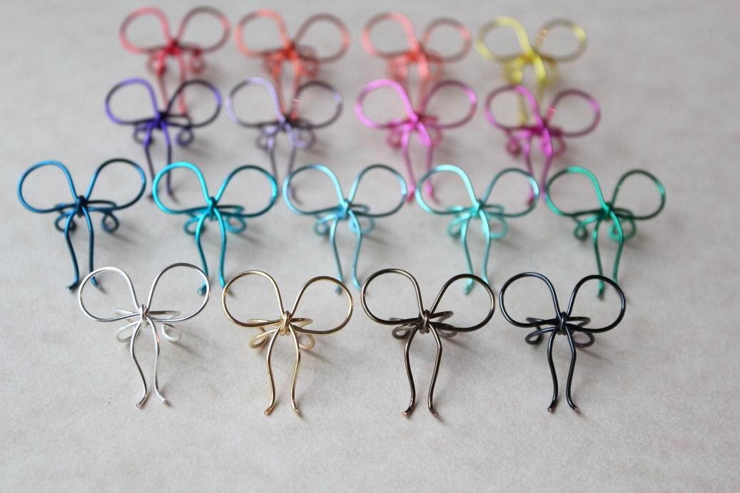 YOU PICK TWO Bow Ear Cartilage Cuffs