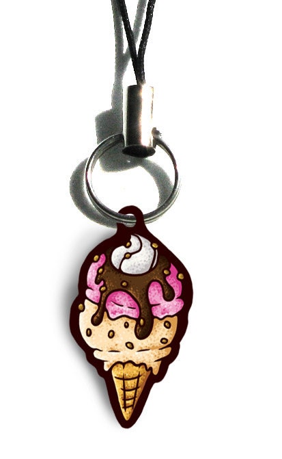 Ice Cream Phone Charm