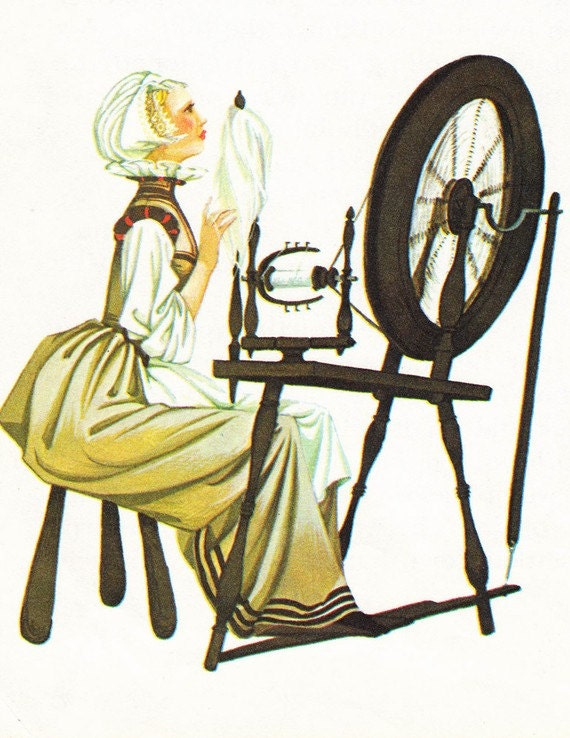Rumpelstiltskin - Vintage Illustration Storybook Print - Dean's A Book of Fairy Tales