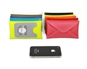 iPhone Wallet Case, Custom Order - Choose Vegan Leather & Thread Color - Monogramming Option - Birdbags "Birds Nest"