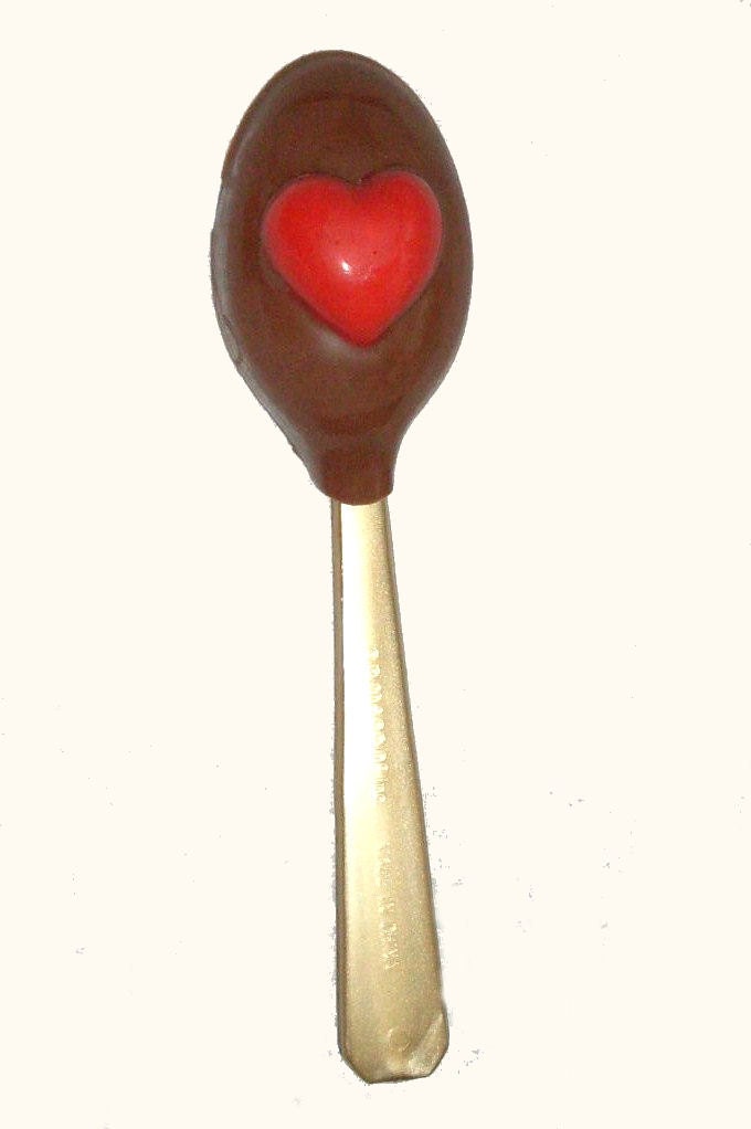 12 Heart Coffee Spoons Ghirardelli Chocolate