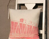 Chicago Pink Line Pillow