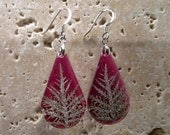 Stair Step Moss (Hylocomium splendens) aka Mountain Fern Moss Earrings