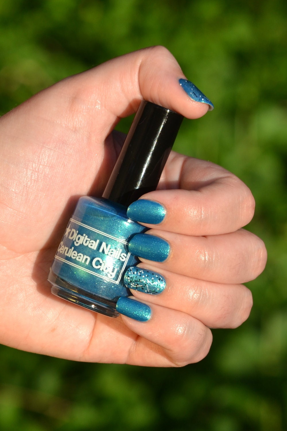 Cerulean City: A Digital nails nail lacquer