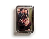 Gone With the Wind Film Cell 3D Glass Paperweight Scarlett O'Hara Rhett Butler Clark Gable Vivien Leigh