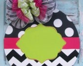 Personalized Chevron Door hanger, name sign