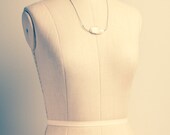 Simple White Necklace - Artisan Jewelry