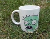 Plants vs. Zombies Hand-Drawn Ceramic Mug, Zombie: 3rd in a Series of 7