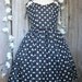Teen girls dress, 50's, dots. Satin,romantic, formal, sweetheart neckline