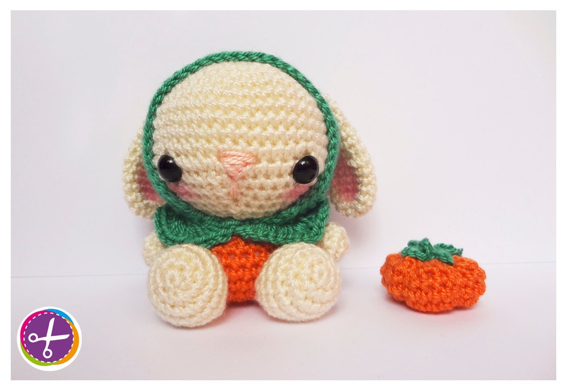 Halloweens Pumpkin Bunny Amigurumi