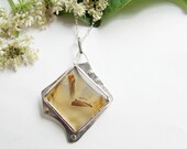 Designer Agate pendant in silver