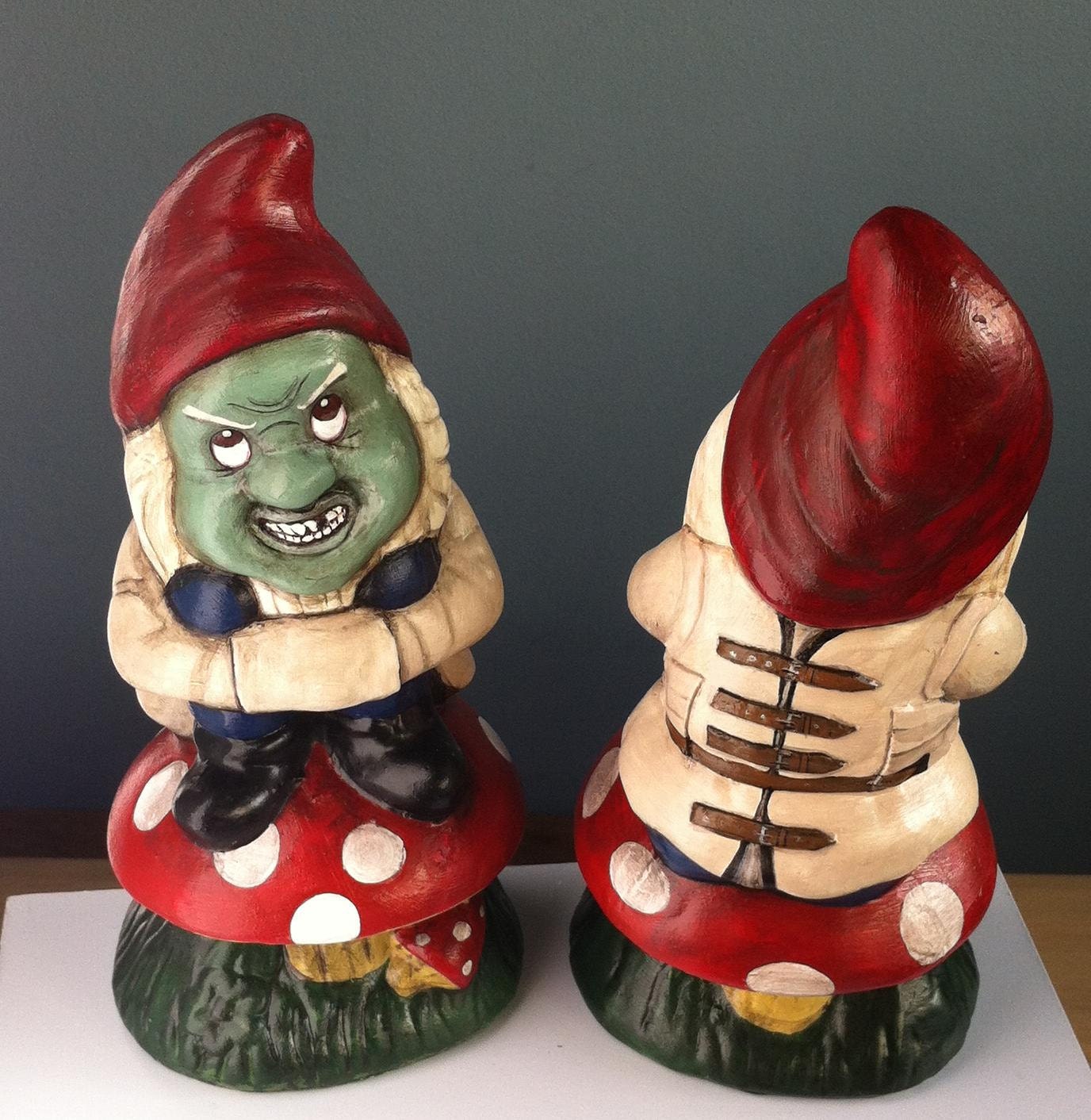 Zombie Horror 'Gnome Interrupted' Tralala home decor, garden Christmas decoration