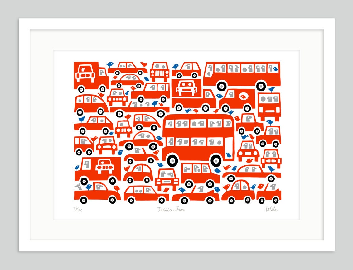 Jubilee Jam by Lo Cole, Limited edition archival print (A3) 16.5" x 11.7"