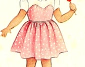 McCall's Girls Dress Pattern 8128 Size 2 1950 - SewReallyCute
