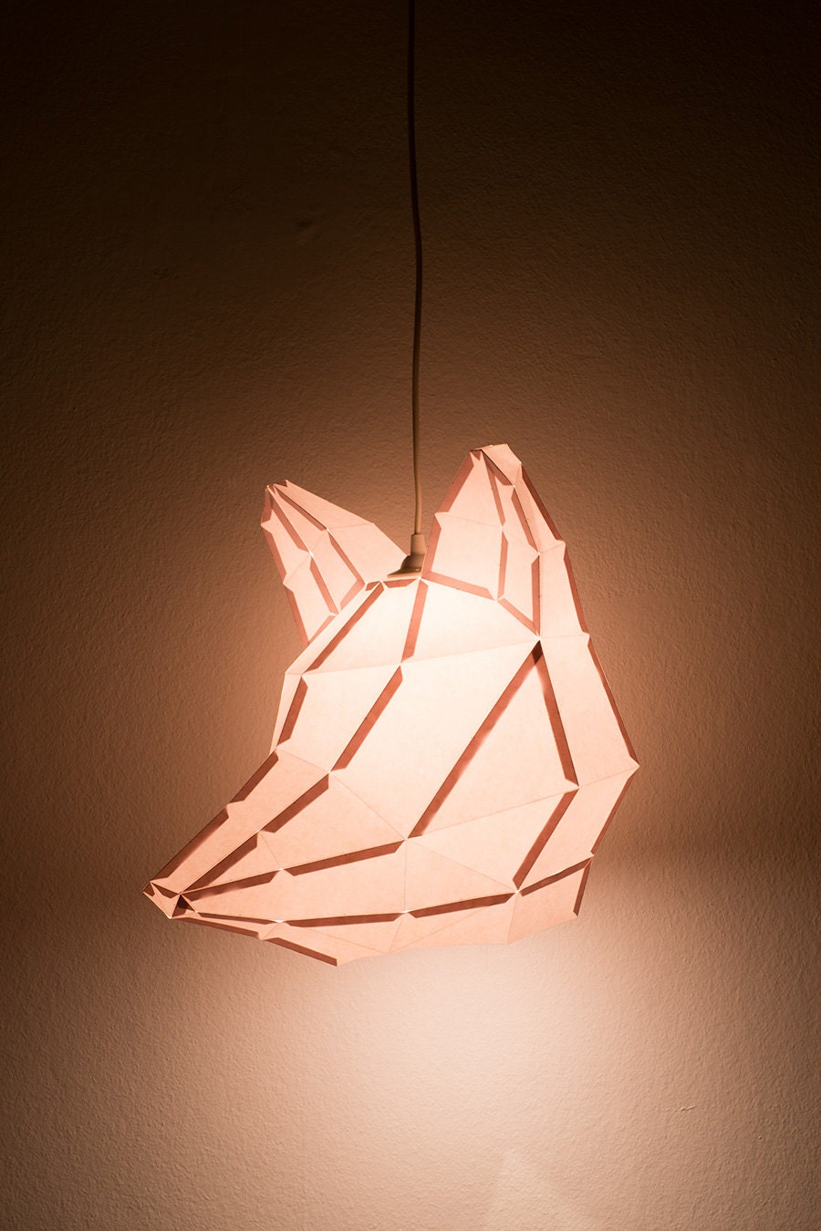 Fox Large - do it yourself paper lampshade