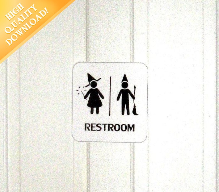Wizard Restroom - Printable