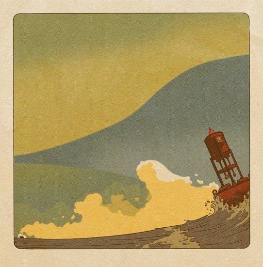 Original Illustration - LARGE Limited Edition A3 "SEA" Print